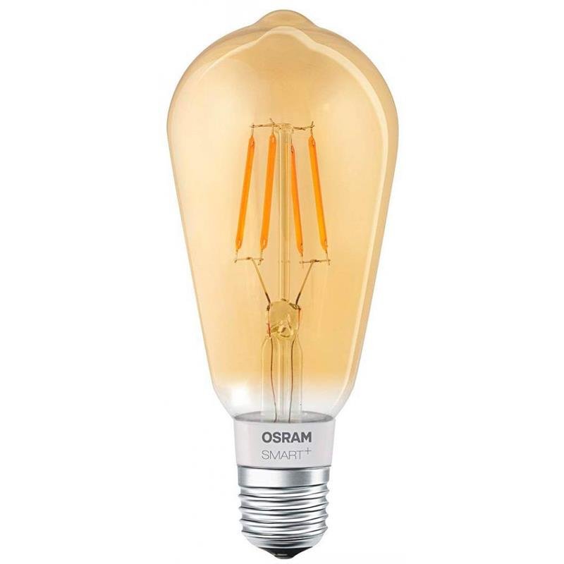 

Лампа светодиодная OSRAM SMART LED Е27 5.5-60W 2700K 220V ST64 FILAMENT GOLD Bluetooth