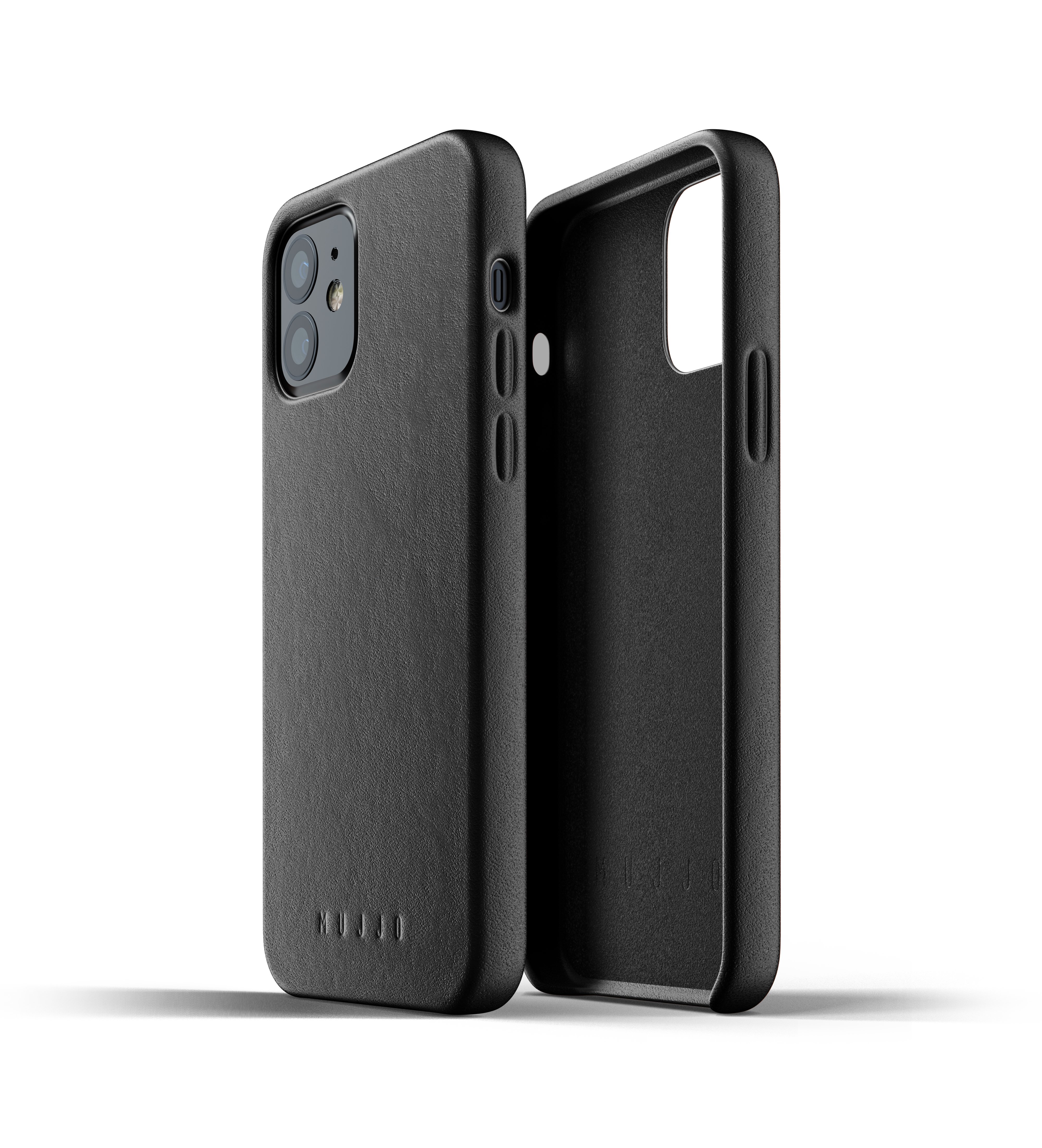 

Чехол кожаный MUJJO для iPhone 12 / 12 Pro Full Leather, Black