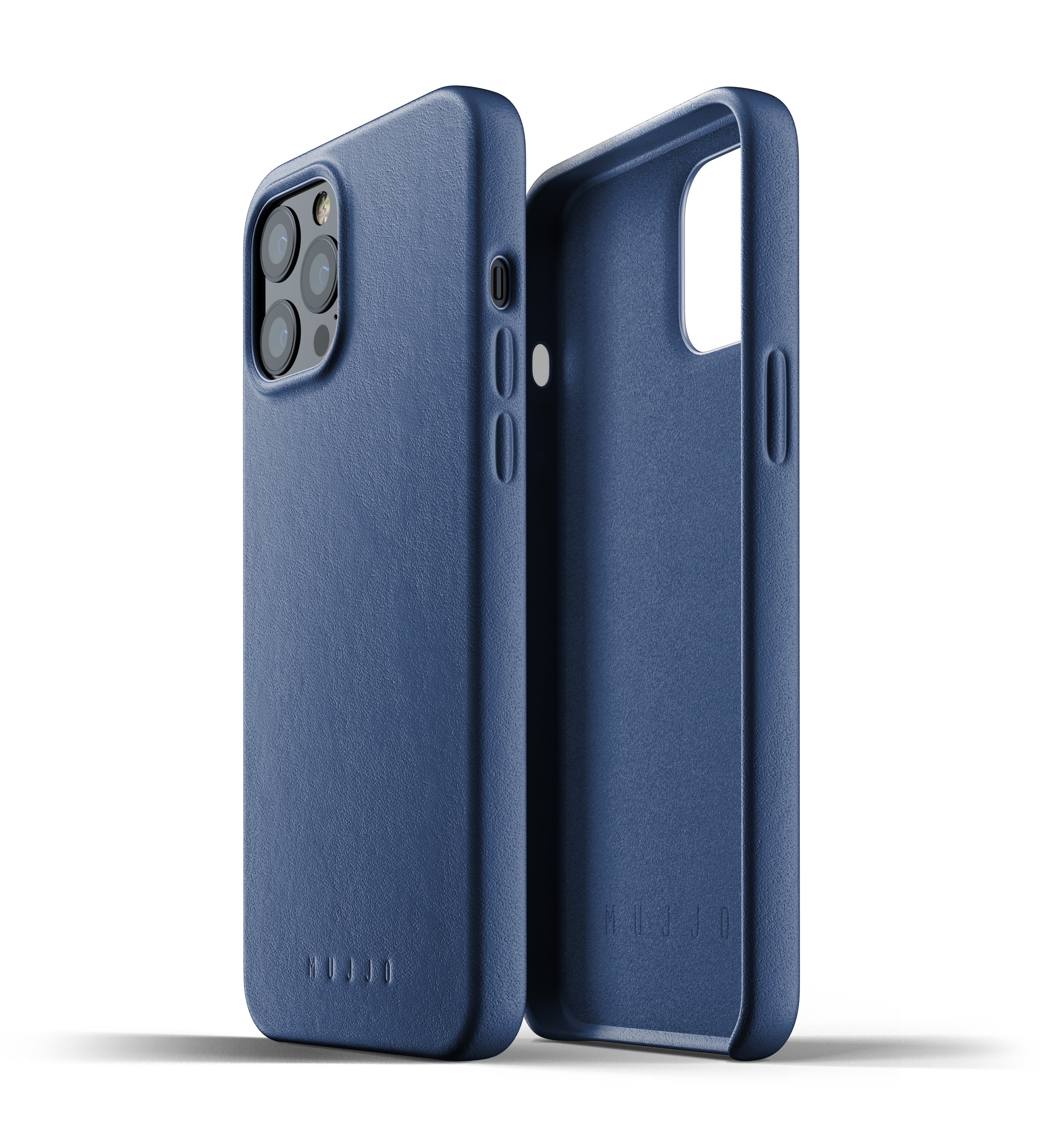 

Чехол кожаный MUJJO для iPhone 12 Pro Max Full Leather, Monaco Blue