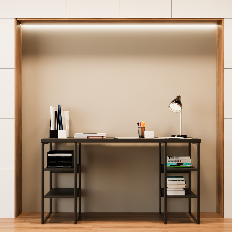 

Письменный стол Fenster Вега 4 75,5x140x60 столешница Черная