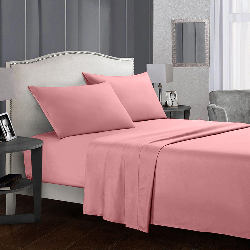 

Комплект постельного белья из сатина Time Textile Dusty Rose евро Розовый TT168174