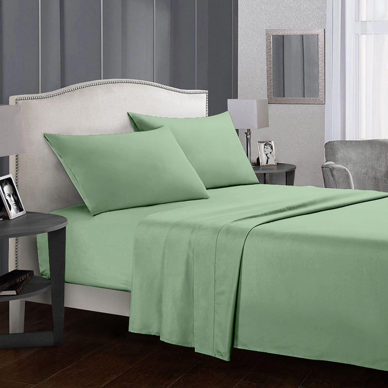 

Комплект постельного белья из сатина Time Textile Sage Garden евро Зеленый TT168169