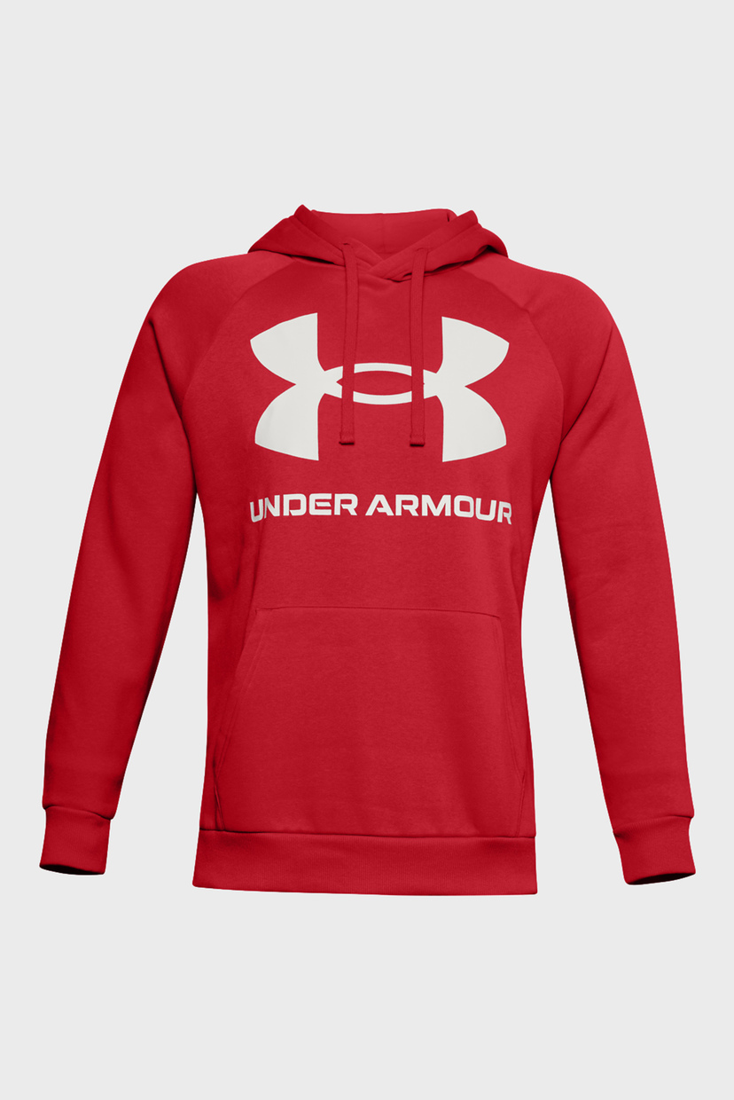 

Мужское красное худи UA Rival Fleece Big Logo HD Under Armour 3XL 1357093-608