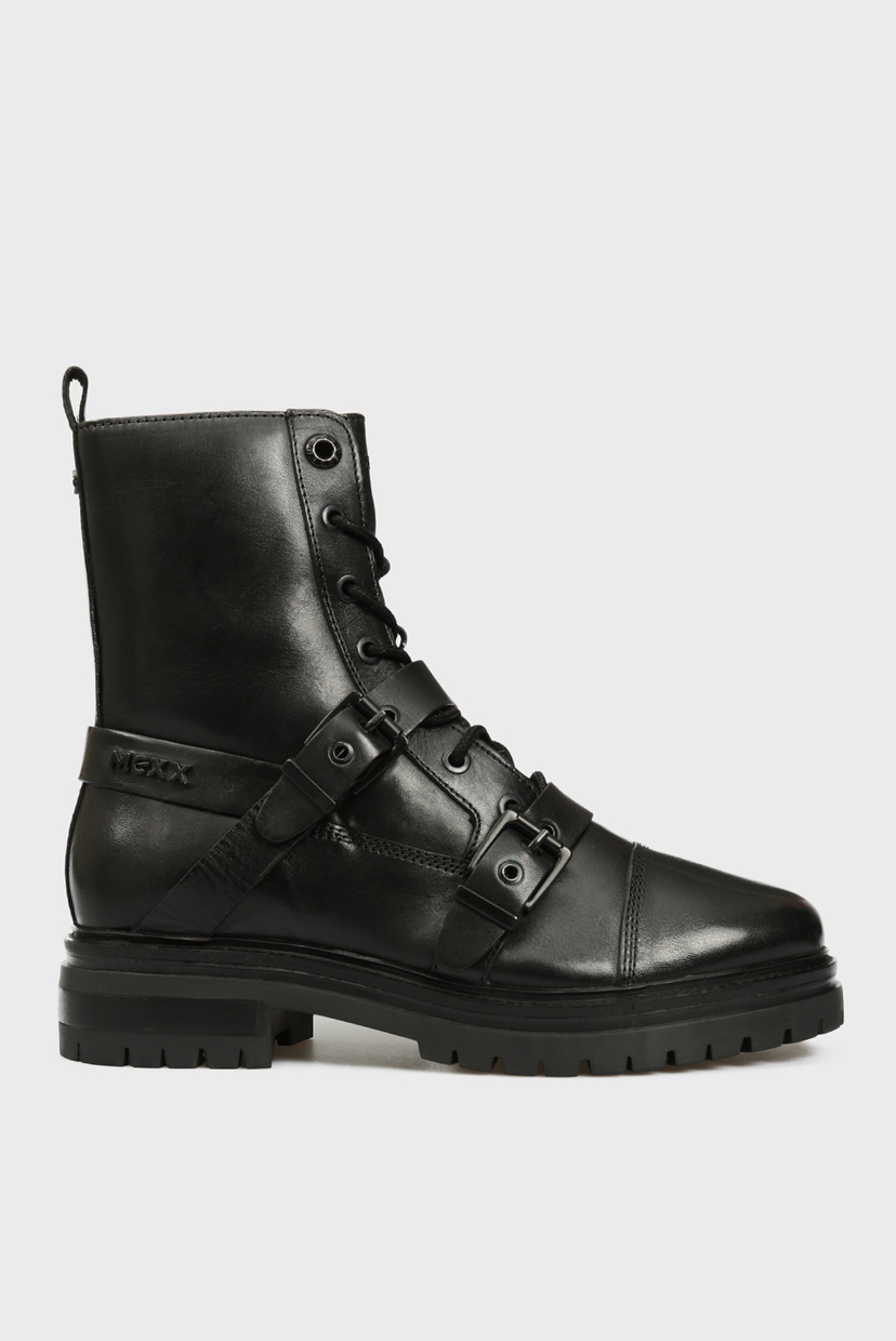 

Женские черные кожаные ботинки Fire Mexx 39 MXRB0099W