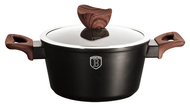 

Кастрюля Ebony Rosewood 4.1л с крышкой, мраморное антипригарное покрытие Berlinger Haus DP36546