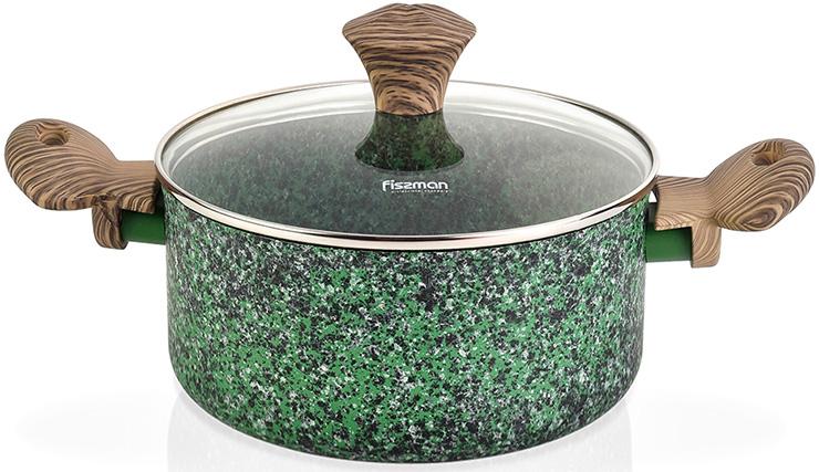 

Кастрюля Malachite 4.7л с антипригарным покрытием EcoStone Fissman DP36570