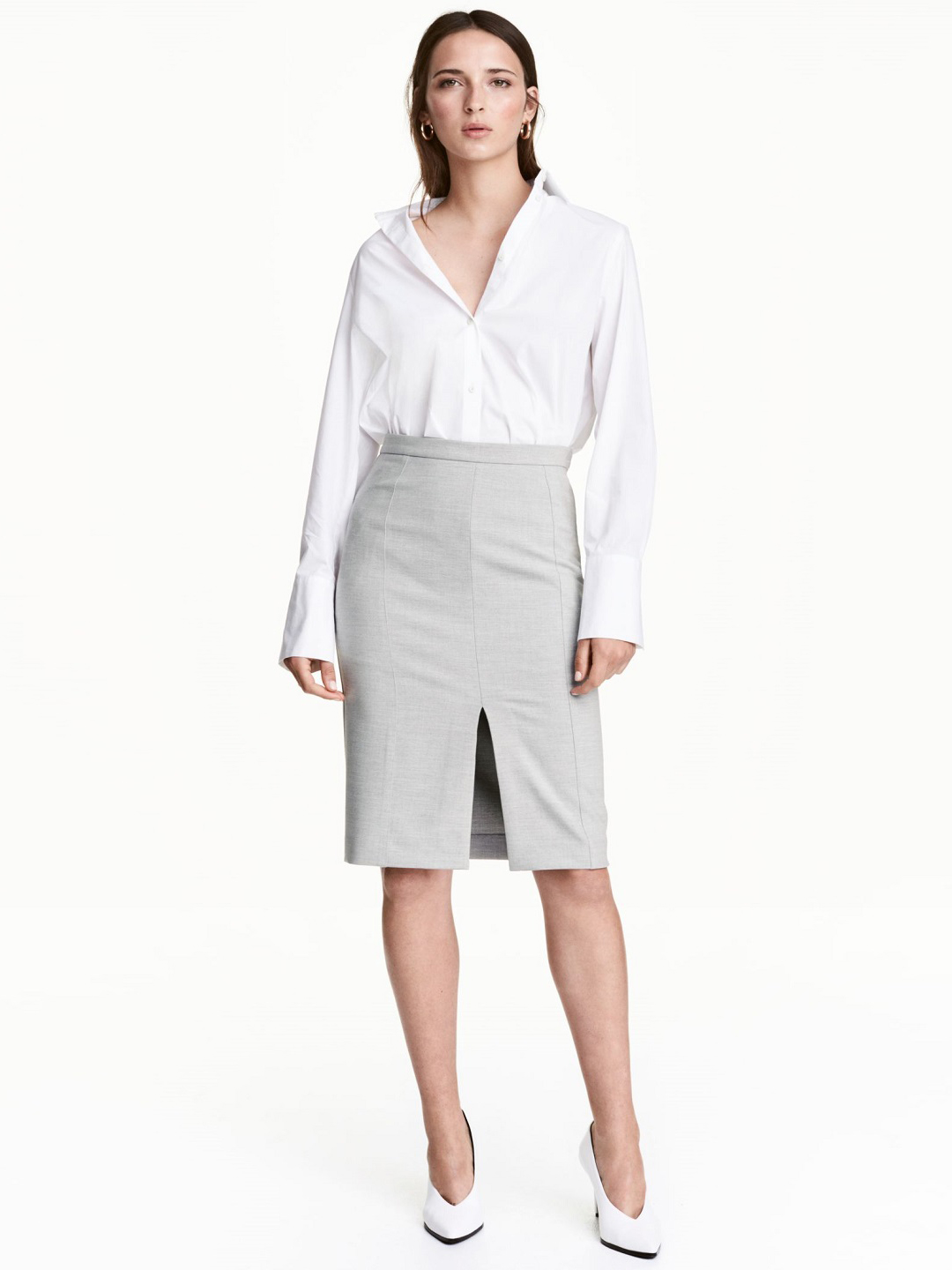 

Юбка H&M KK8662723 38 Серая