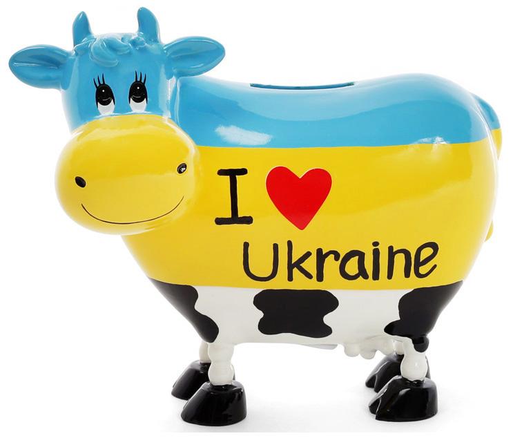 

Копилка-коровка I love Ukraine 16.5х9х14 см ceramic Bona DP42059