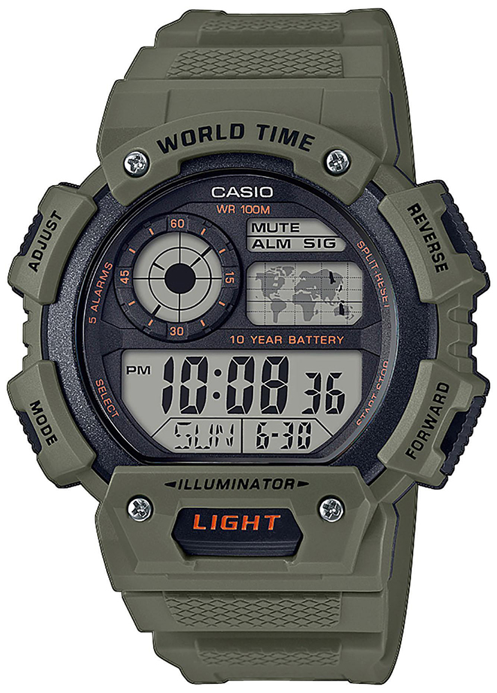 

Мужские часы Casio AE-1400WH-3AVEF