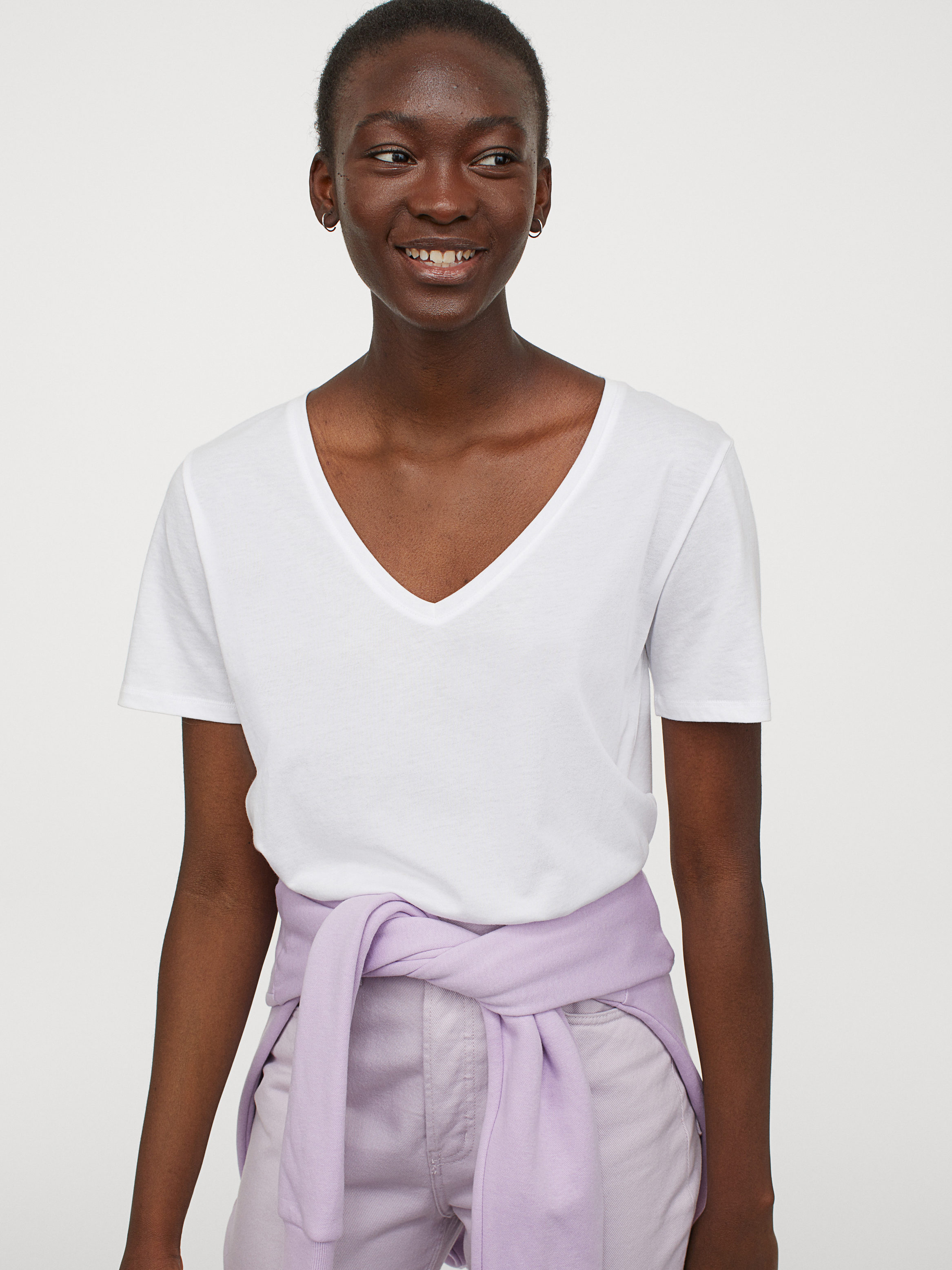 

Футболка H&M KK7678620  Белая, Футболка H&M KK7678620 L Белая
