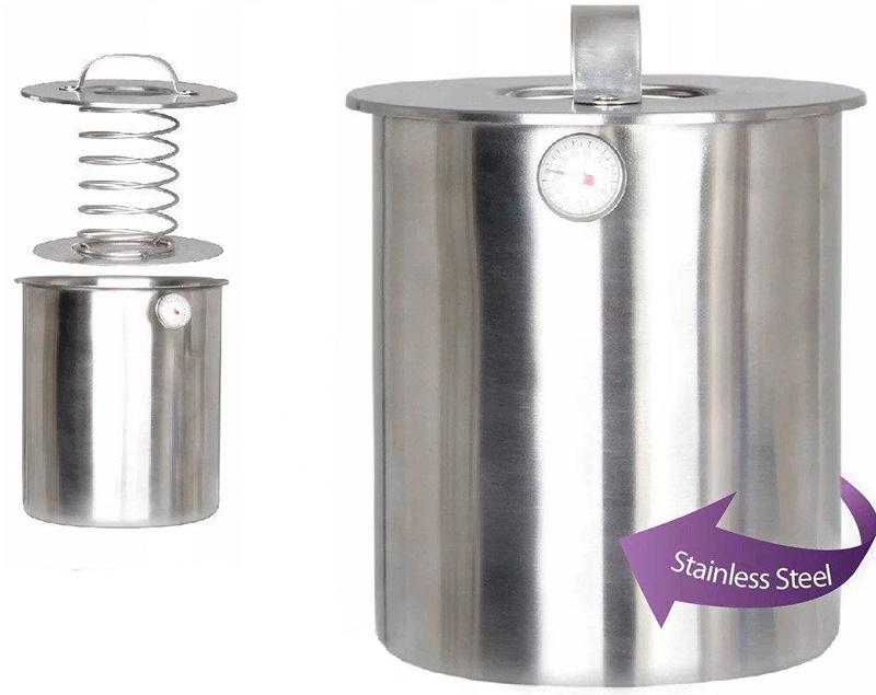 

Ветчинниця (шинковар) диаметр 14х17см, 2.5л с термометром Kamille DP37152