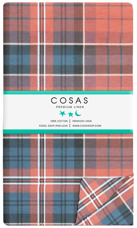 

Пододеяльник Cosas Scottish Bordo 200х220