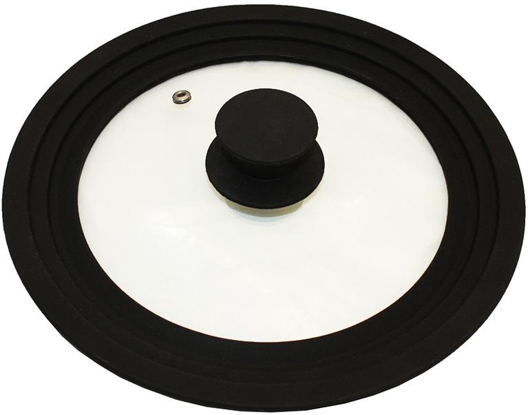 

Крышка Spain Black 24/26 / 28см стеклянная с силиконовым ободком Vitrinor DP38706