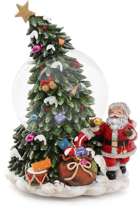 

Декоративный водный слой Santa у елки 20 см, музыкальный Bona DP43041