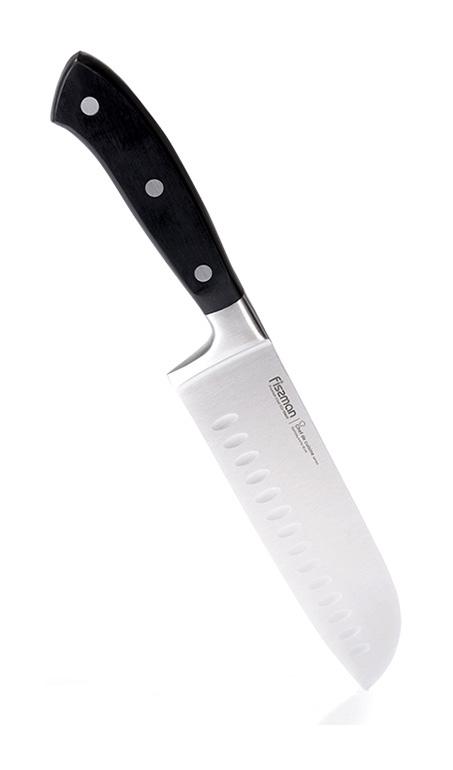 

Нож кухонный сантоку Chef de Cuisine 13см из нержавеющей стали Fissman DP38207