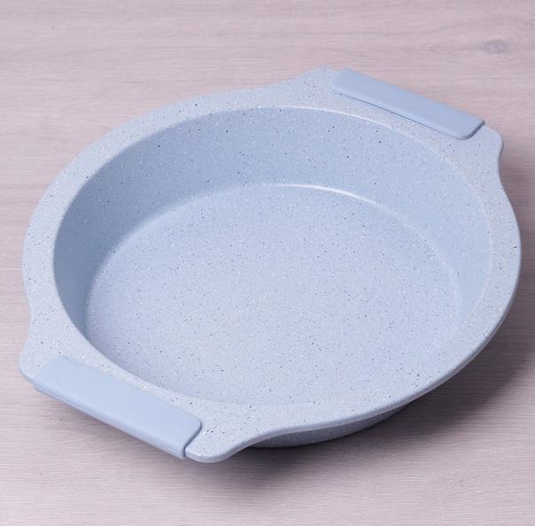 

Форма Marble круглая 37х34х7см с силиконовыми ручками Kamille DP37104