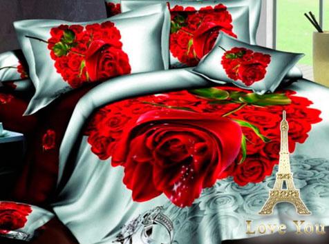 

Постельное белье (набор) Сатин 3D Счастье Семейный Love You DP43635
