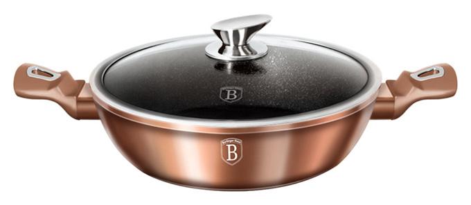 

Сотейник Rose Gold диаметр 28см (3.8л) с крышкой, Induction с антипригарным покрытием Berlinger Haus DP36184