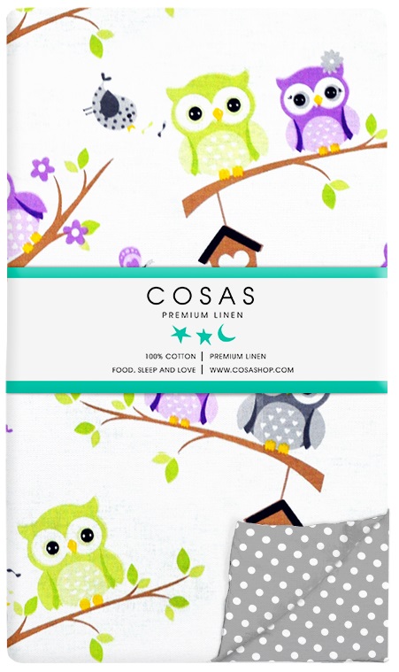 

Пододеяльник Cosas Owl Color Dots 110х140