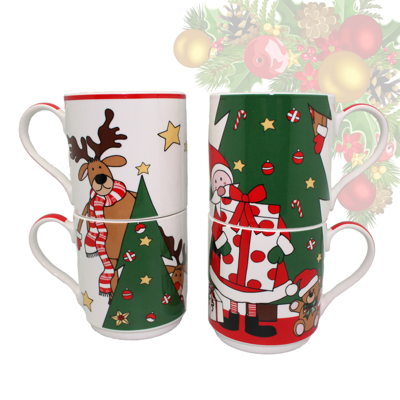 

Кружки в наборе Christmas 4 шт Sabefet T-SS33075