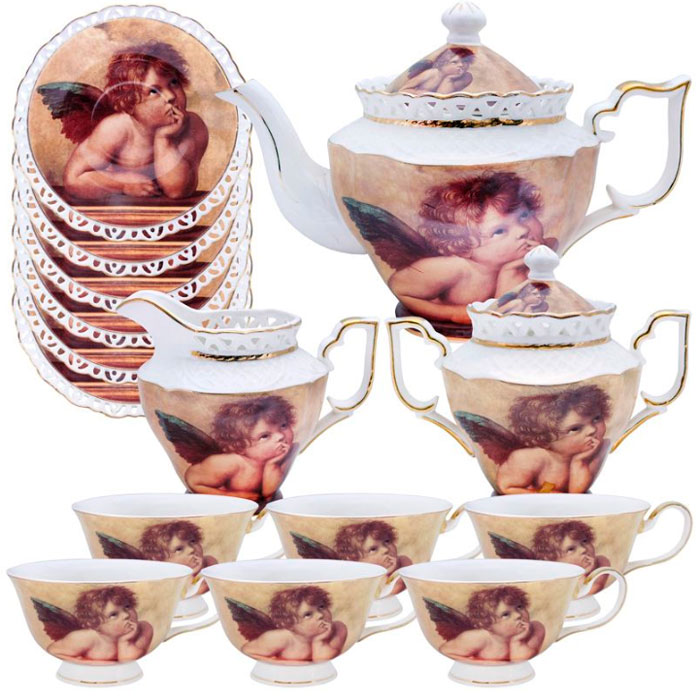 

Чайный сервиз Angel на 15 предметов Sabefet T-SS32281