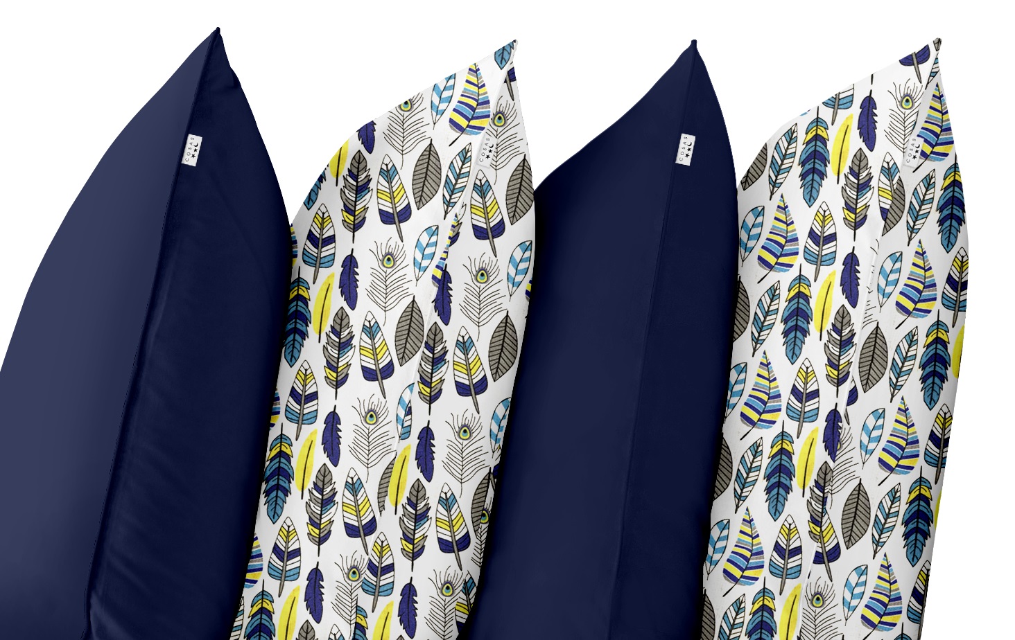 

Набор наволочек Cosas Set4Pillow Blue Feather Blue 50х70 4 шт