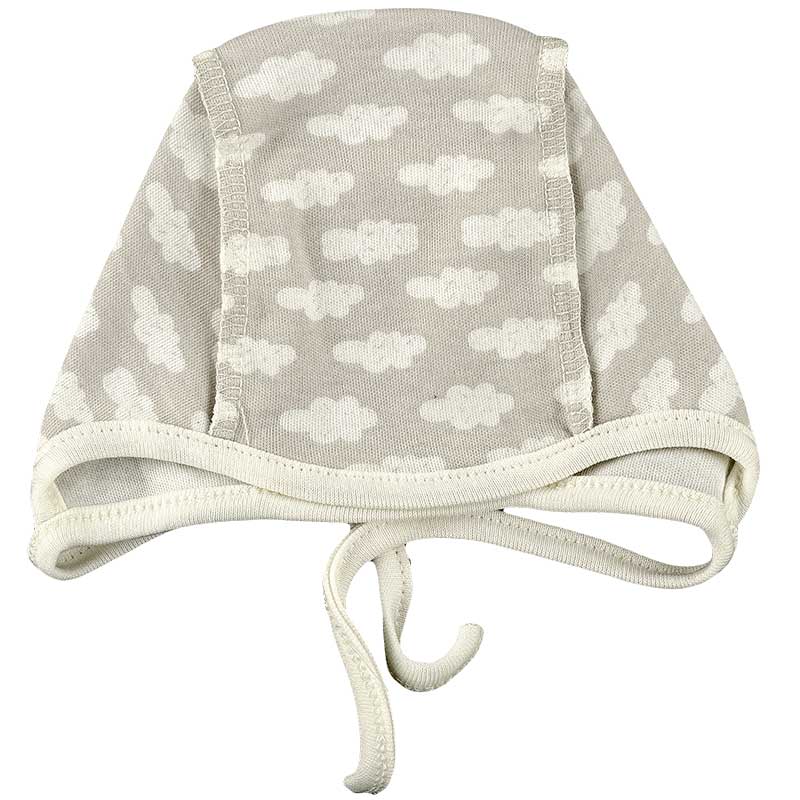 

Чепчик для новорожденного MARIO KIDS 03-01-10 36 см серый с молочным