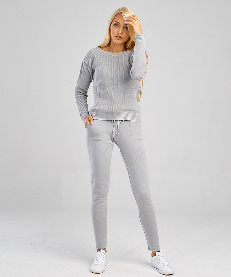 

Спортивный вязаный костюм с карманами OLMOD 03 XXL серый (ОMD-03-GY-XXL)