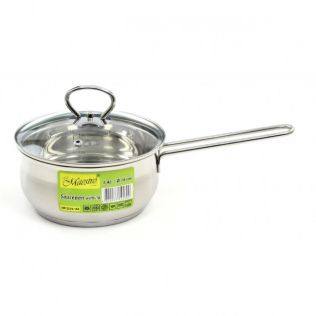 

Ківш з кришкою Maestro 1,4 л MR-3508-16S