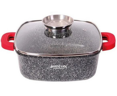 

Каструля Bohmann квадратна 5,5 л BH-2428-28MRB