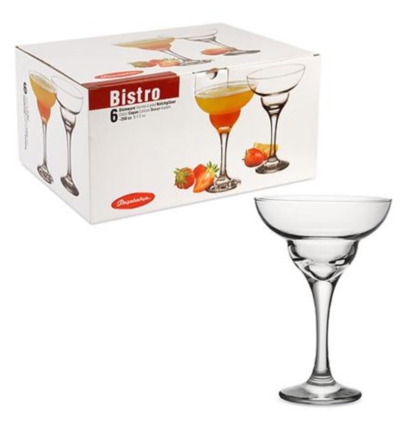 

Набір келихів для маргарити Bistro 250 мл 6 шт. Ph-44787