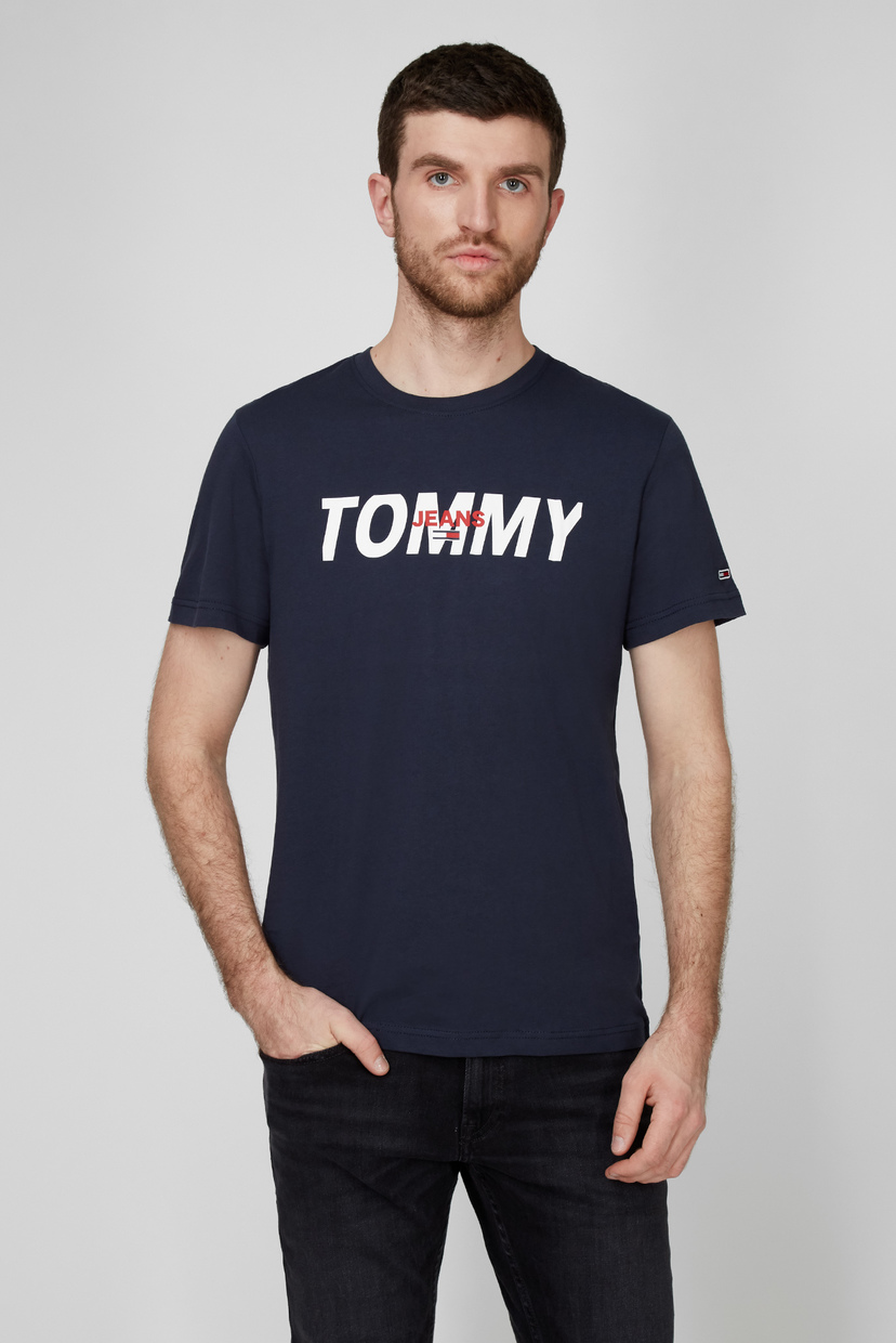 

Мужская темно-синяя футболка LAYERED GRAPHIC Tommy Hilfiger M DM0DM09481