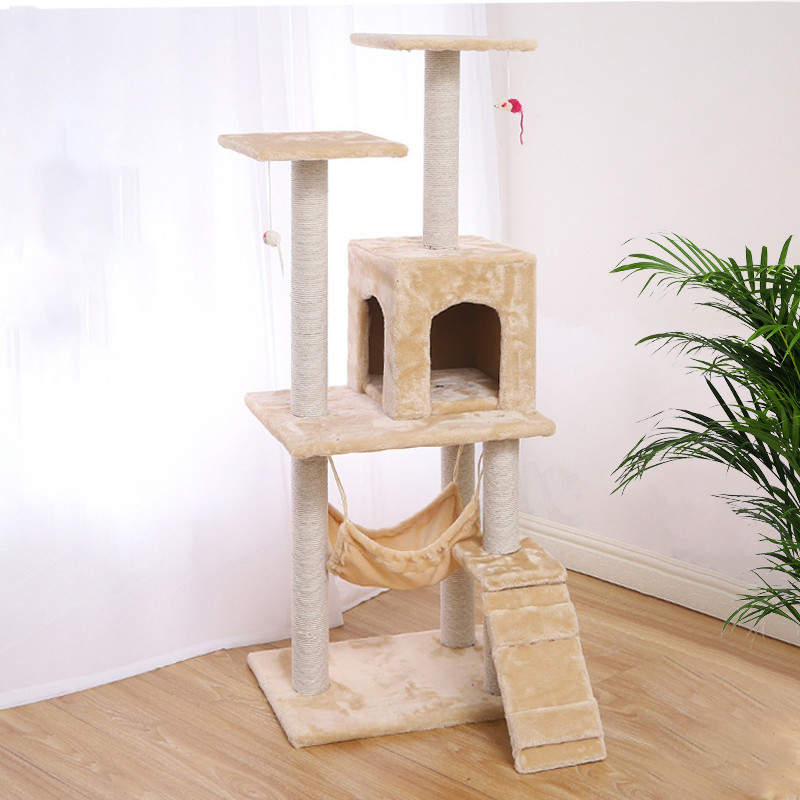

Когтеточка-домик для кота Taotaopets 047707 Beige дряпка 140*54*30 см