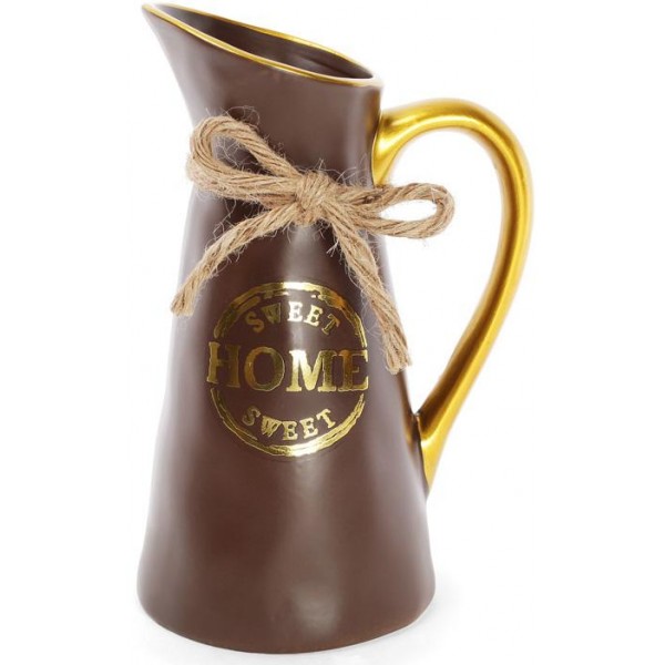 

Ваза керамическая "Home sweet home" 25см, шоколадный кувшин