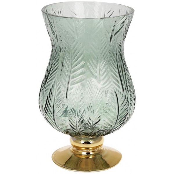 

Ваза декоративная Ancient Glass Розалин 14х15х25см, зеленое стекло
