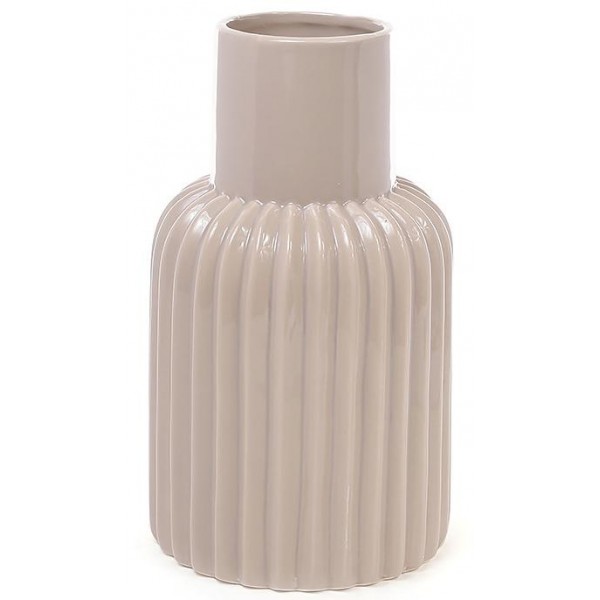 

Керамическая ваза Stone Flower 24см кофе с молоком