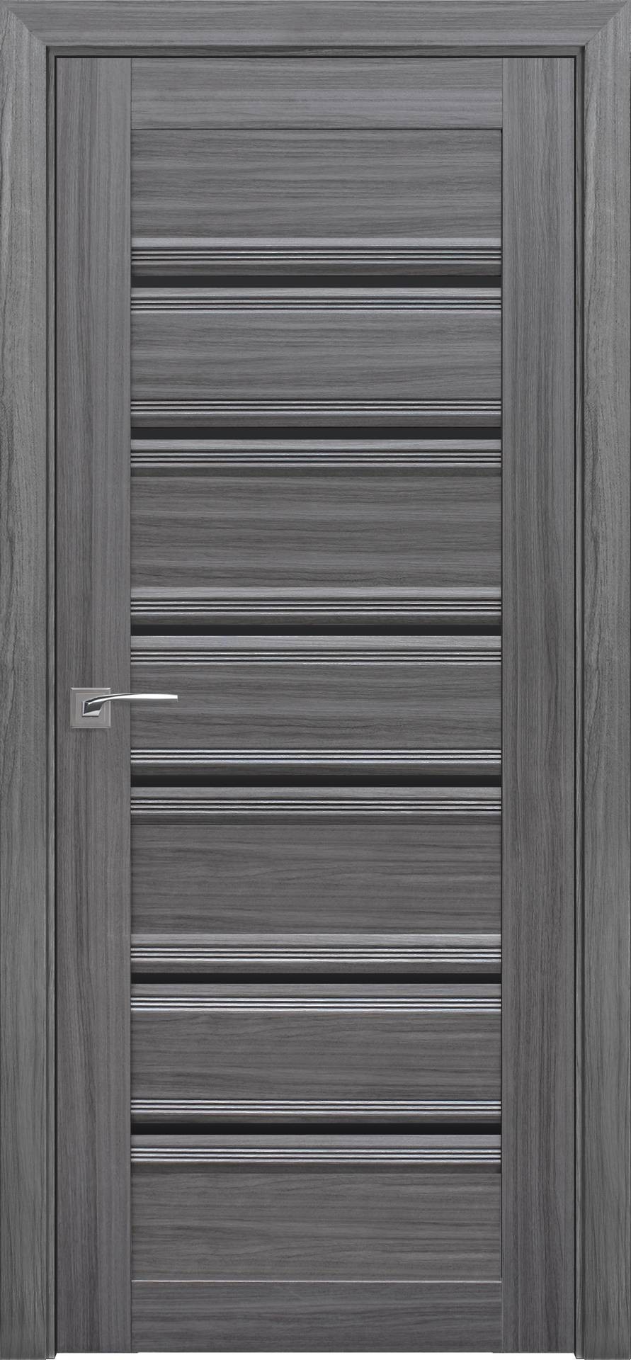 

Двери межкомнатные Новый Стиль Венеция-C1-BLK-Perla_di_Grafite (Жемчуг Графит) Smart Cover черное стекло 600*2000