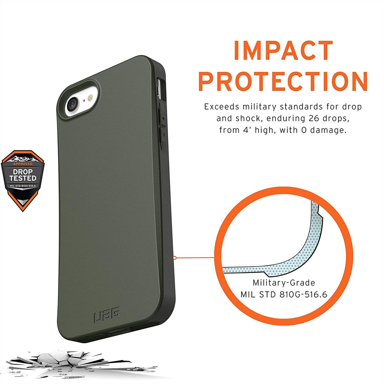 

Чехол UAG для iPhone SE/8/7 Outback, Olive Drab