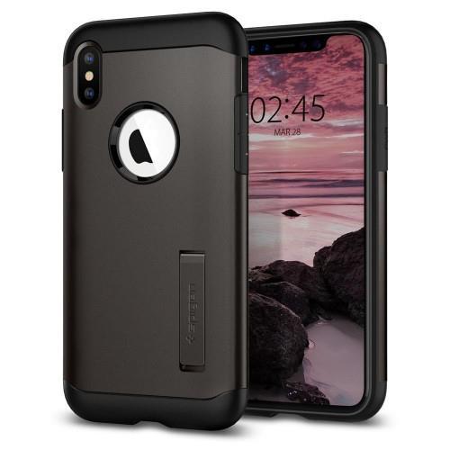 

Чехол Spigen для iPhone XS Max Slim Armor Gunmetal