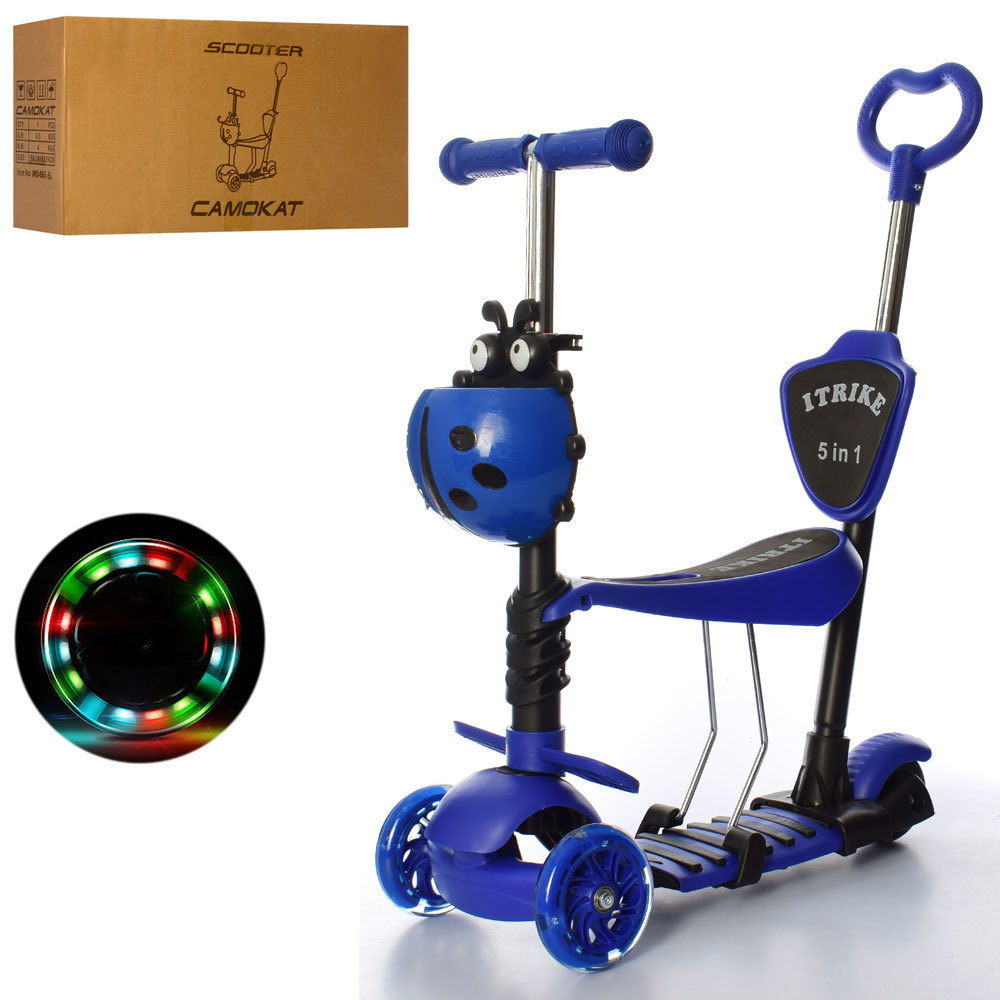 

Самокат 5 в 1 iTrike Maxi JR 3-026-DBL Dark Blue (JR 3-026-DBL)