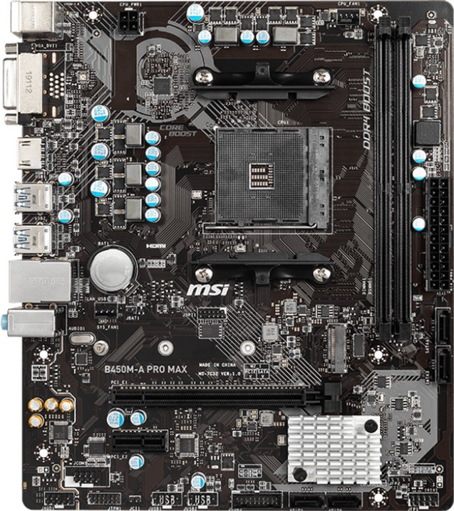 

Материнcкая плата MSI B450M-A_PRO_MAX sAM4 B450 2xDDR4 HDMI-DVI mATX (JN63B450M-A_PRO_MAX)