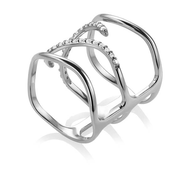 

Женское кольцо Империя Золота КВ1429Би Белое золото Размер 17