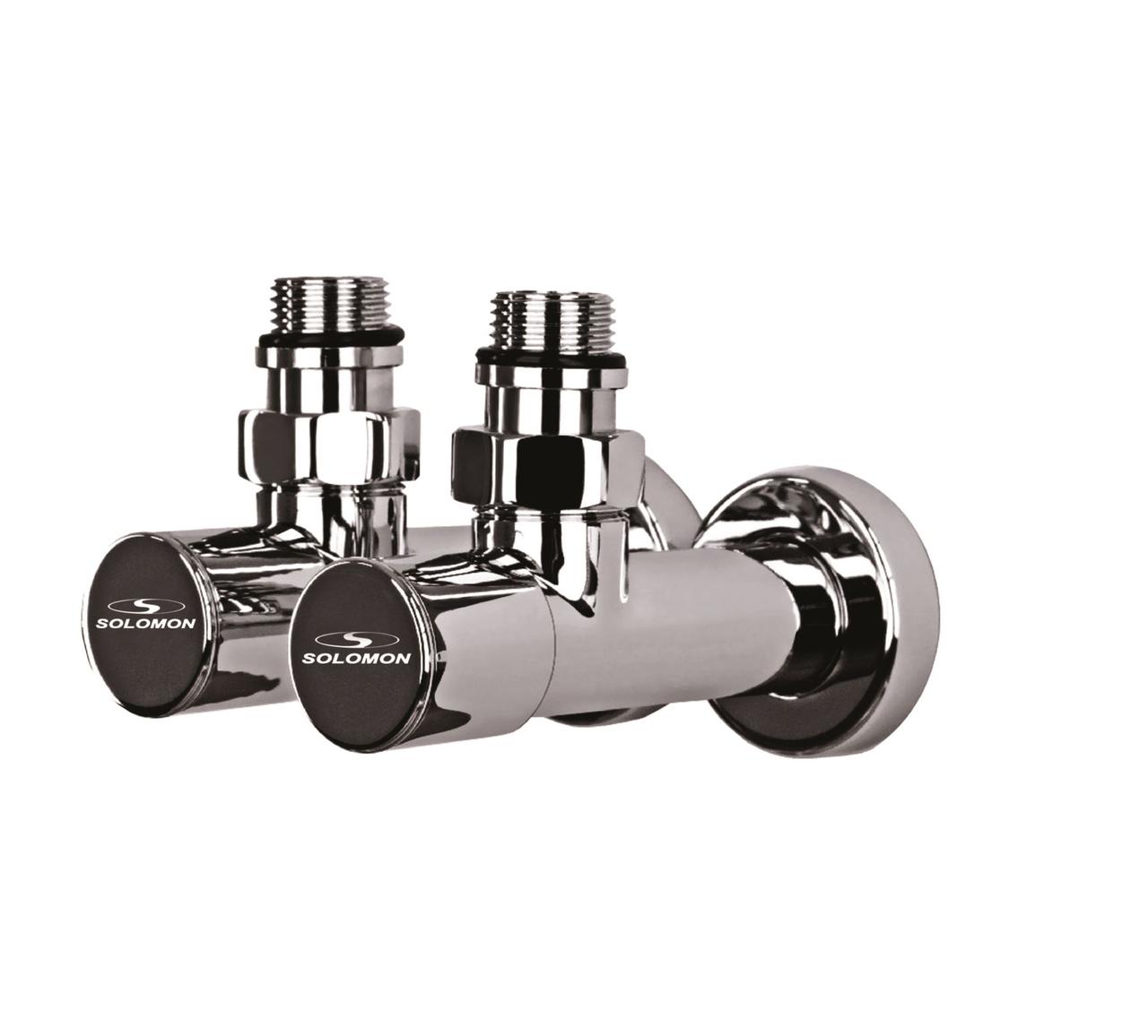 

Кран вентильный угловой с американкой LUX 1/2 Solomon (000017504)