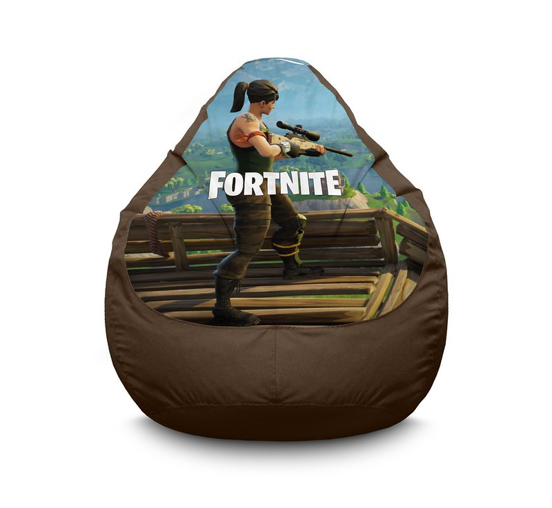 

Кресло мешок iPuff "Fortnite. Sniper" Оксфорд XL (80x110 см) Коричневый