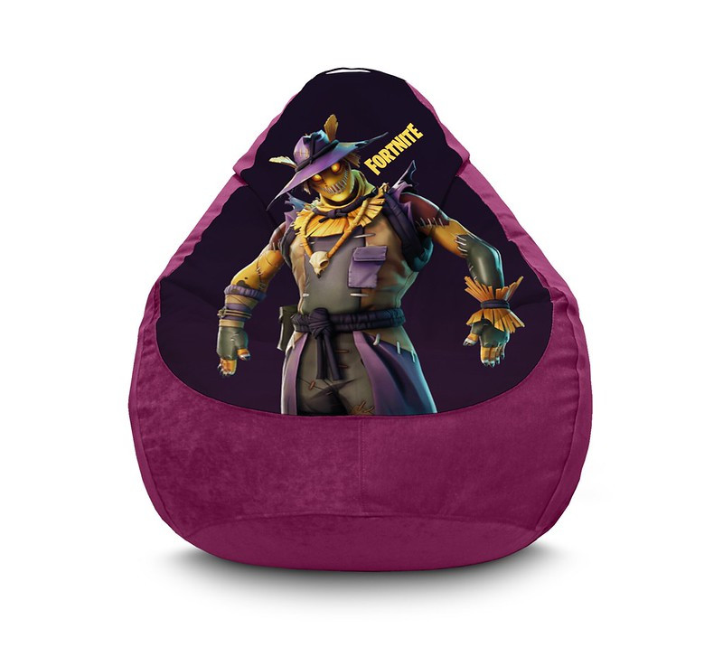 

Кресло мешок iPuff "Fortnite. Hay Man" Флок XXXL (100х135 см) Сиреневый