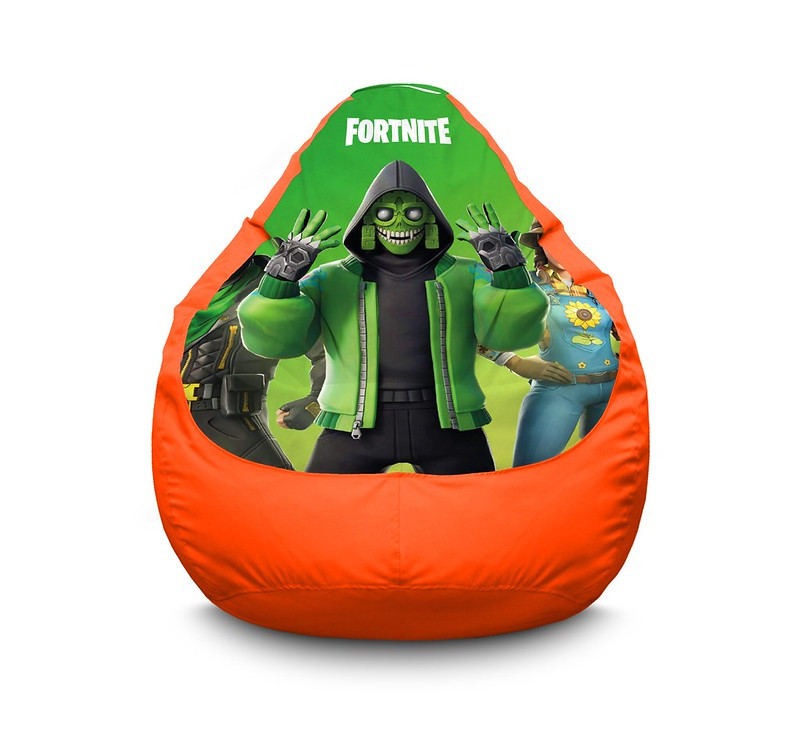 

Кресло мешок iPuff "Fortnite. Mezmer" Оксфорд XL (80x110 см) Оранжевый