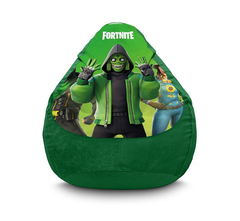

Кресло мешок iPuff "Fortnite. Mezmer" Флок XL (80x110 см) Зелёный