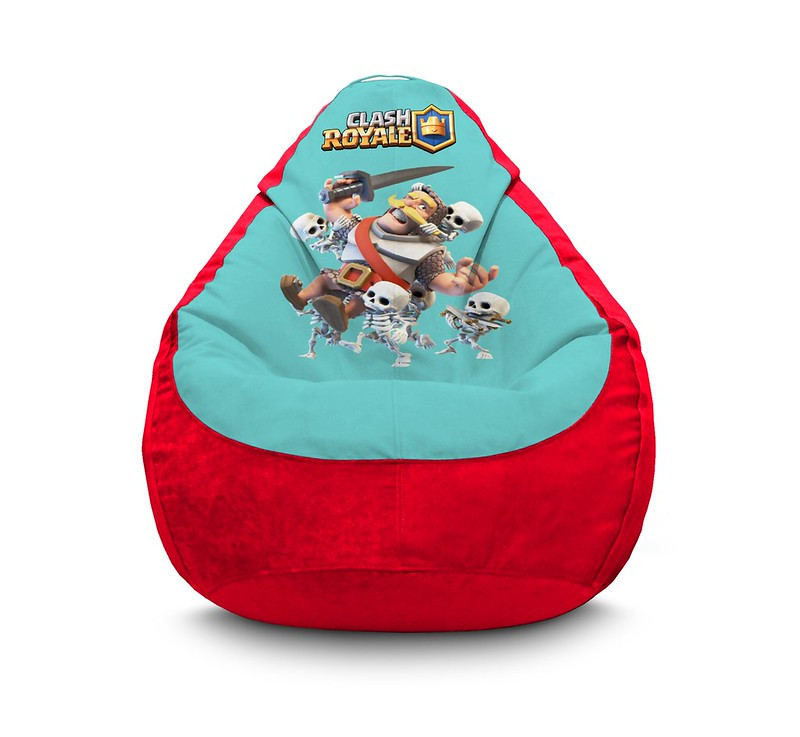 

Кресло мешок iPuff "Clash Royale. Knight" Флок XL (80x110 см) Красный