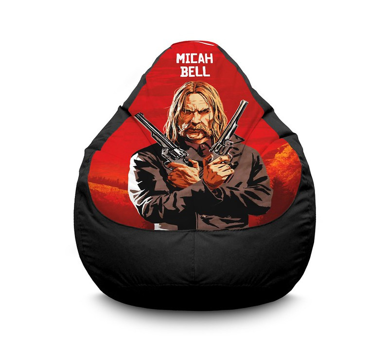

Кресло мешок iPuff "RDR 2. Micah Bell" Оксфорд XXXL (100х135 см) Черный