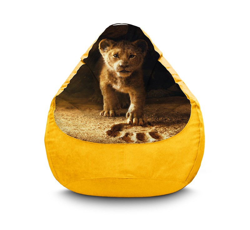 

Кресло мешок iPuff "Lion King. 2019" Флок XL (80х110 см) Желтый